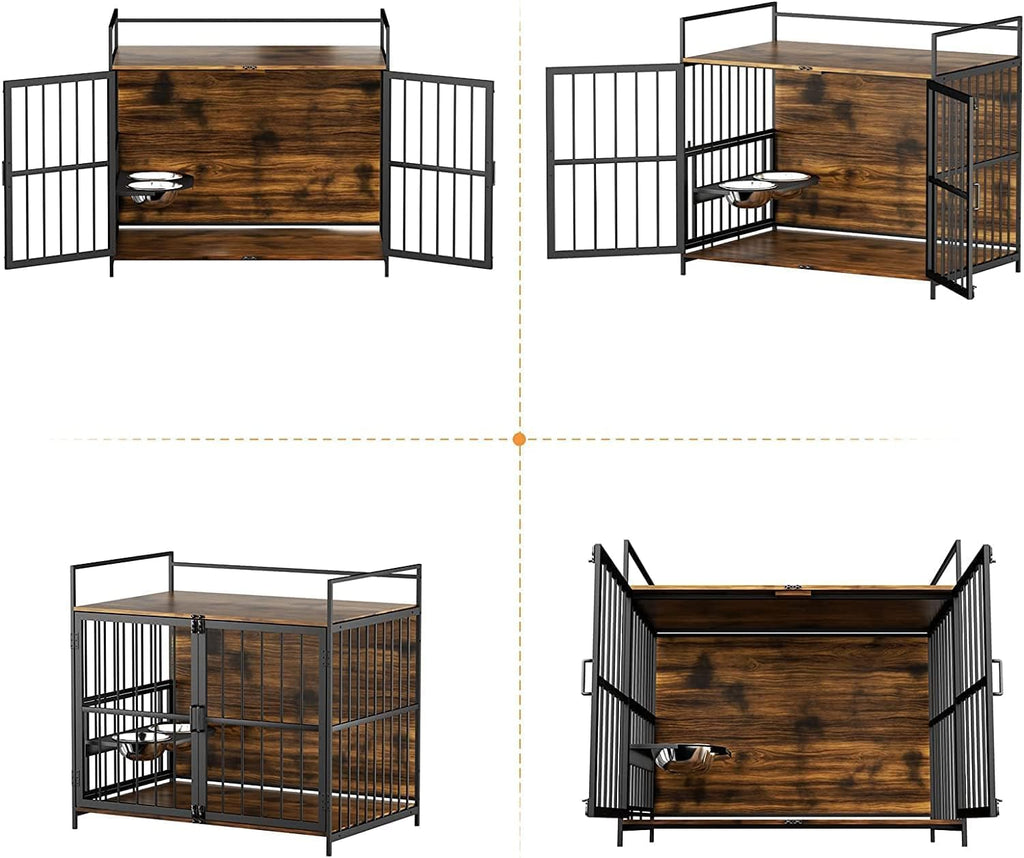 41 Inch Dog Crate Furniture, Indoor Kennel End Table