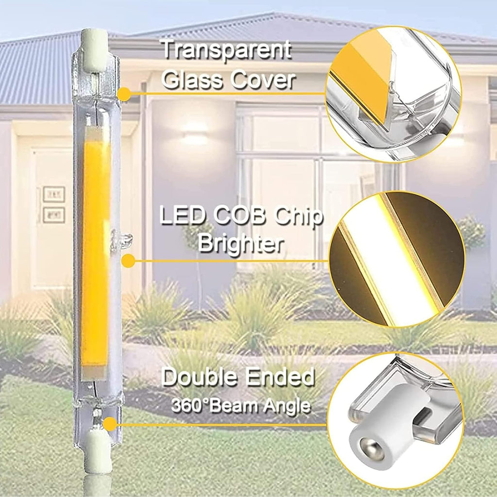 R7s LED Bulbs 10W High Brightness T3 Double Ended LED Lights Bulbs Equivalent to 100W Halogen Bulbs J-Type T3