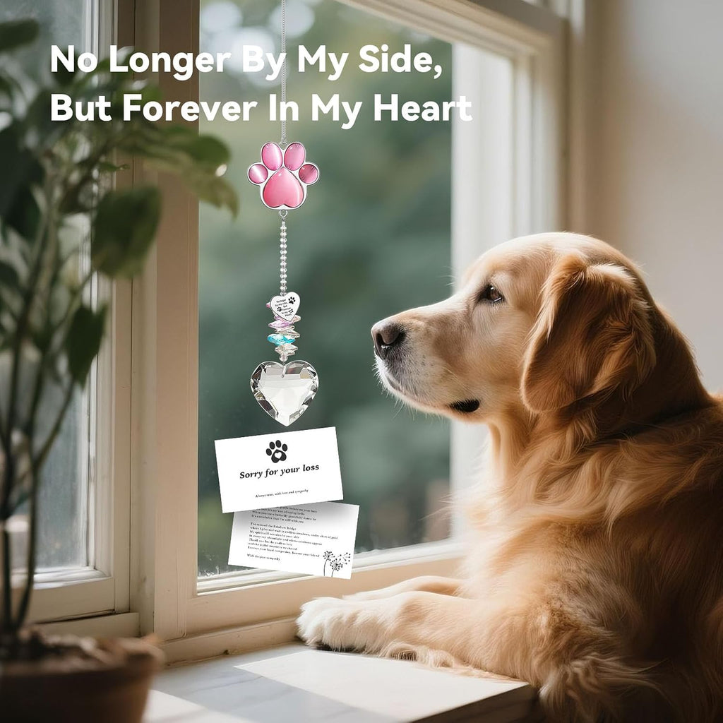 Dog Memorial Gifts, Pet Memorial Suncatcher, Loss of Dog Sympathy Gift