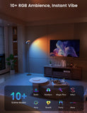 LED Torchiere Floor Lamp with RGB Ambient Light, 42W 3700LM Bright Dimmable Sky Lamp