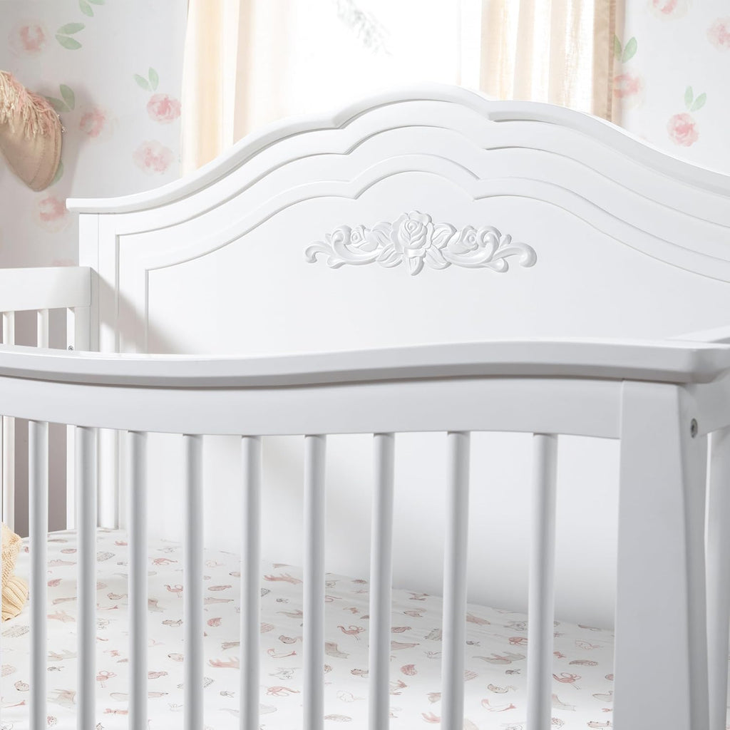 Fiona 4-in-1 Convertible Crib in White, Greenguard Gold Certified