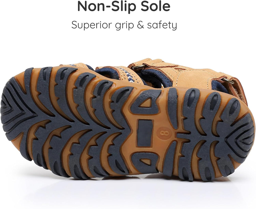 Kids Boys Girls Soft Sole Close Toe Sport Beach Water Sandals