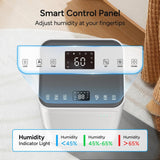 2000-2600 Sq.Ft Dehumidifier for Home with Drain Hose, 38 Pints/Day Dehumidifier for Basement, Bedroom, Bathroom