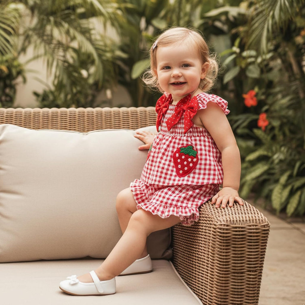 Toddler Baby Girl Summer Clothes Plaid Bows Tank Tops Shorts Set