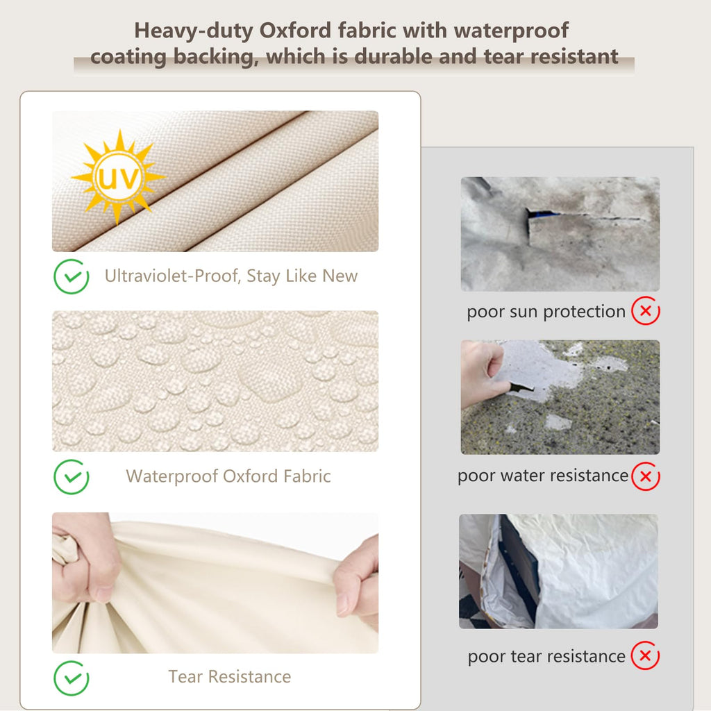 Waterproof 2 Pack, 27.5" W x 32.6" D x 36" H