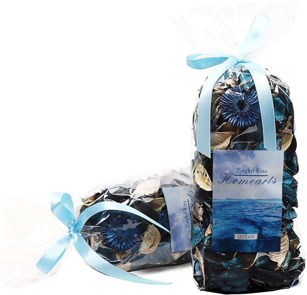 Summer Potpourri Bags,Ocean Breeze Scented Bowl Vase Filler, Blue,8.4 oz