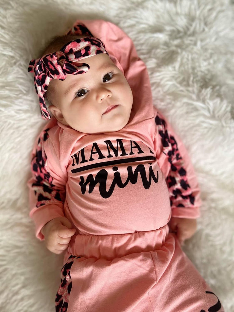 Baby Girl Long Sleeve Infant Hoodie Romper Pants Outfit