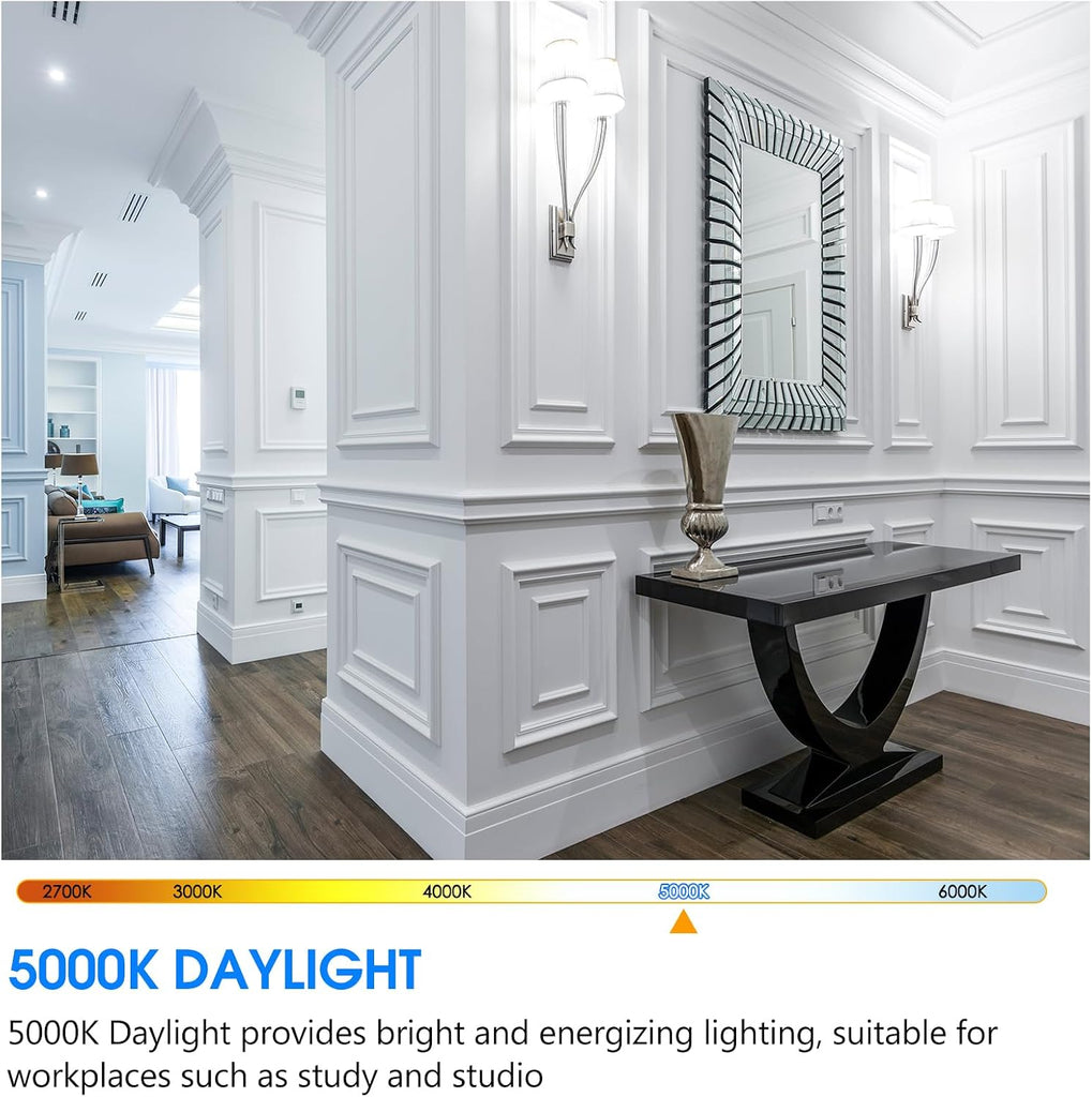 Energetic 6 Pack 150 Watt Light Bulb, 2600LM Super Bright, A21 LED Bulb, Daylight 5000K, High Lumens LED Bulb
