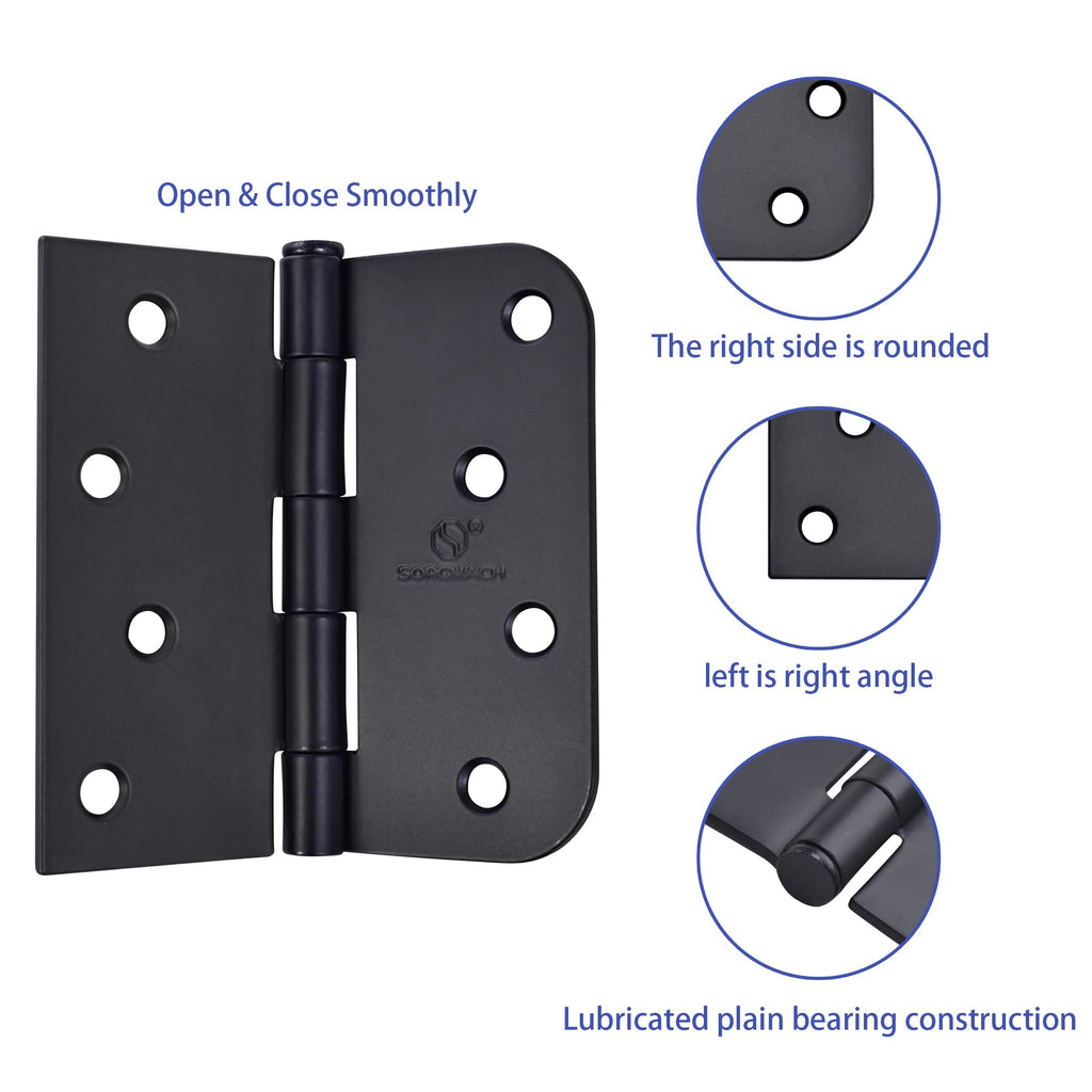 Door Hinge 4 Inch Interior Door Hinges Oil Rubbed Bronze Black 4 Inch Interior Hinges Flat Iron Hinge 4"x 4" Door