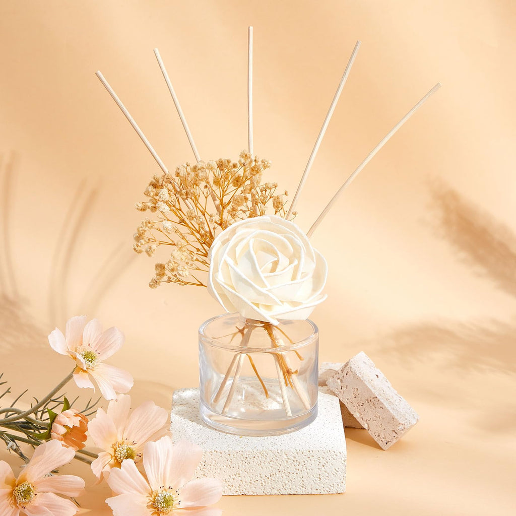 11 Pcs Flower Reed Diffuser Set, Elegant