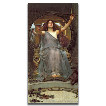 Waterhouse Canvas Wall Art Circe Offers Cup To Ulysses Poster - Modern Romantic Art Wall Decor Vintage Fine Art