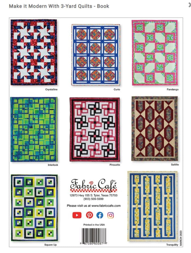 Make it Modern with 3-Yard Quilts