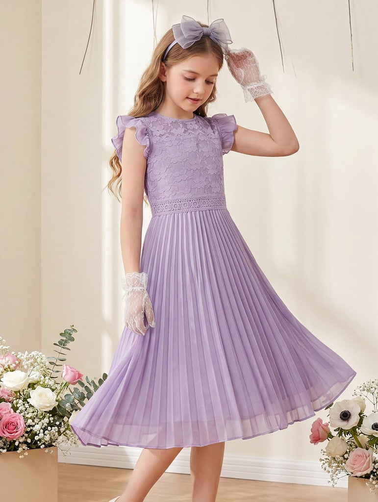 Flower Girl Dress Lace Bridesmaid Wedding Guest Formal Dresses