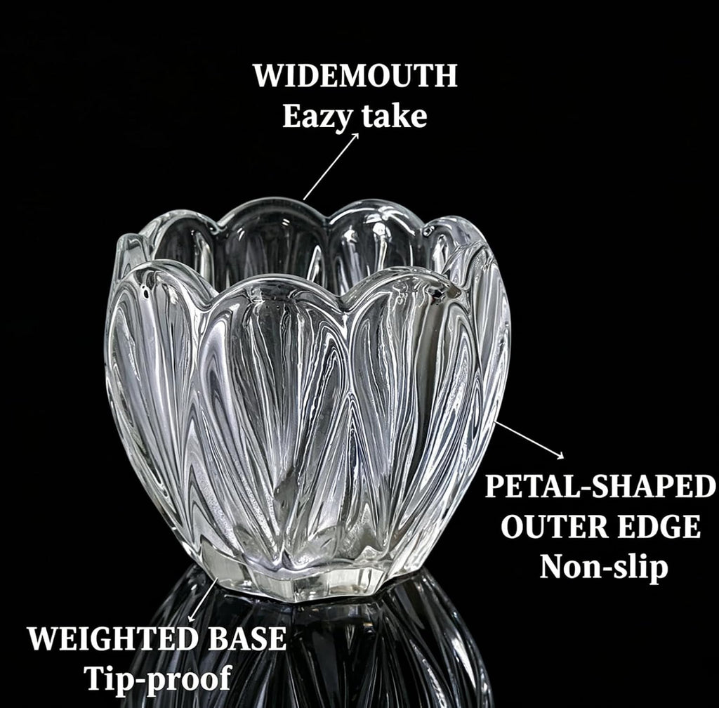 Glass Match Holder with Striker - 4" Matches in a Jar Candle, or Fireplace - Housewarming Gift for Candle Lover