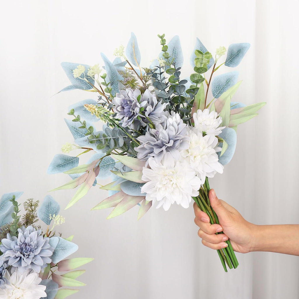 Fake Flowers in Vase Artificial Flowers Coffee Table Decor, Faux Flowers in Vase, Flower Arrangements Artificial