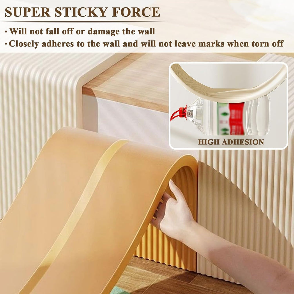 3D Anti-Collision Wall Cushion Padding, Peel and Stick Headboard Upholstered Wall Panels, Self-Adhesive Wall Panel