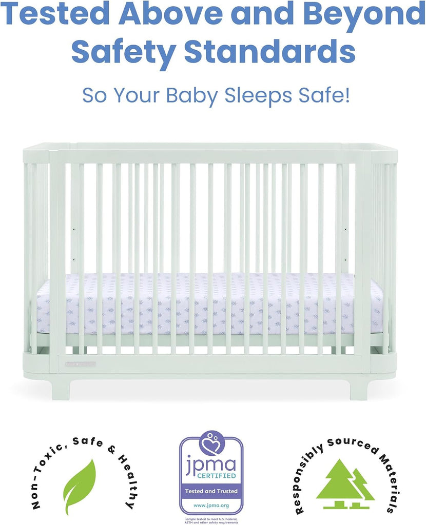 Nest 4-in-1 Convertible Crib, Light Sage