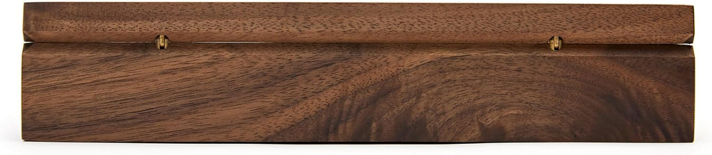Wooden Jewelry Box with Glass Lid, Multi-Compartment Storage Display Case, Walnut Brown (Silver Walnut)