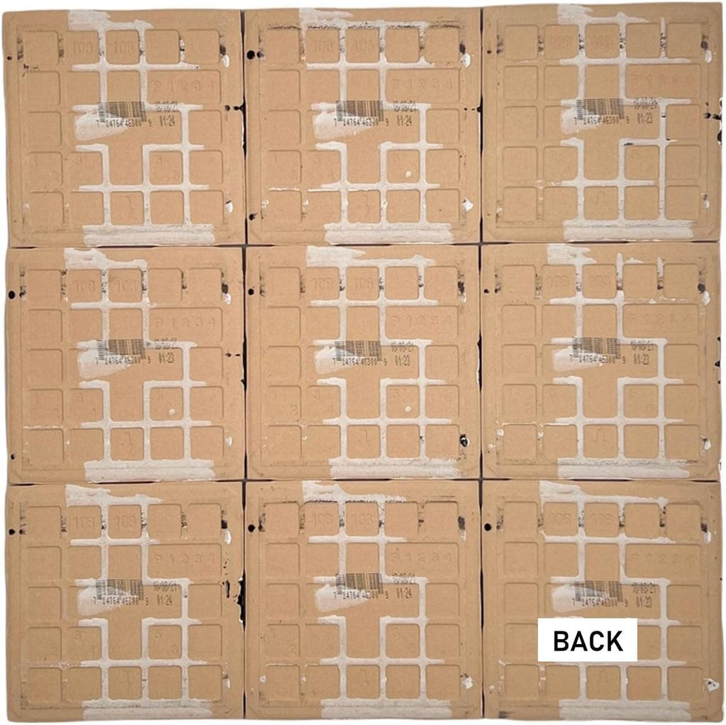 4.25x4.25 Inch Glossy White Ceramic Wall Tile by - Box of 10 Pieces (1 Sq Ft) for Classic Kitchen Backsplash