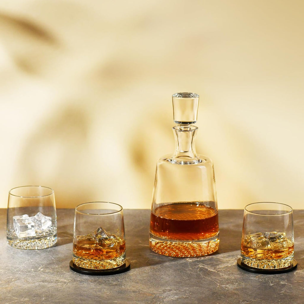 Whisky Set Decanter 32.1 oz & 6 × 10.1 oz Glasses, Fjord Collection