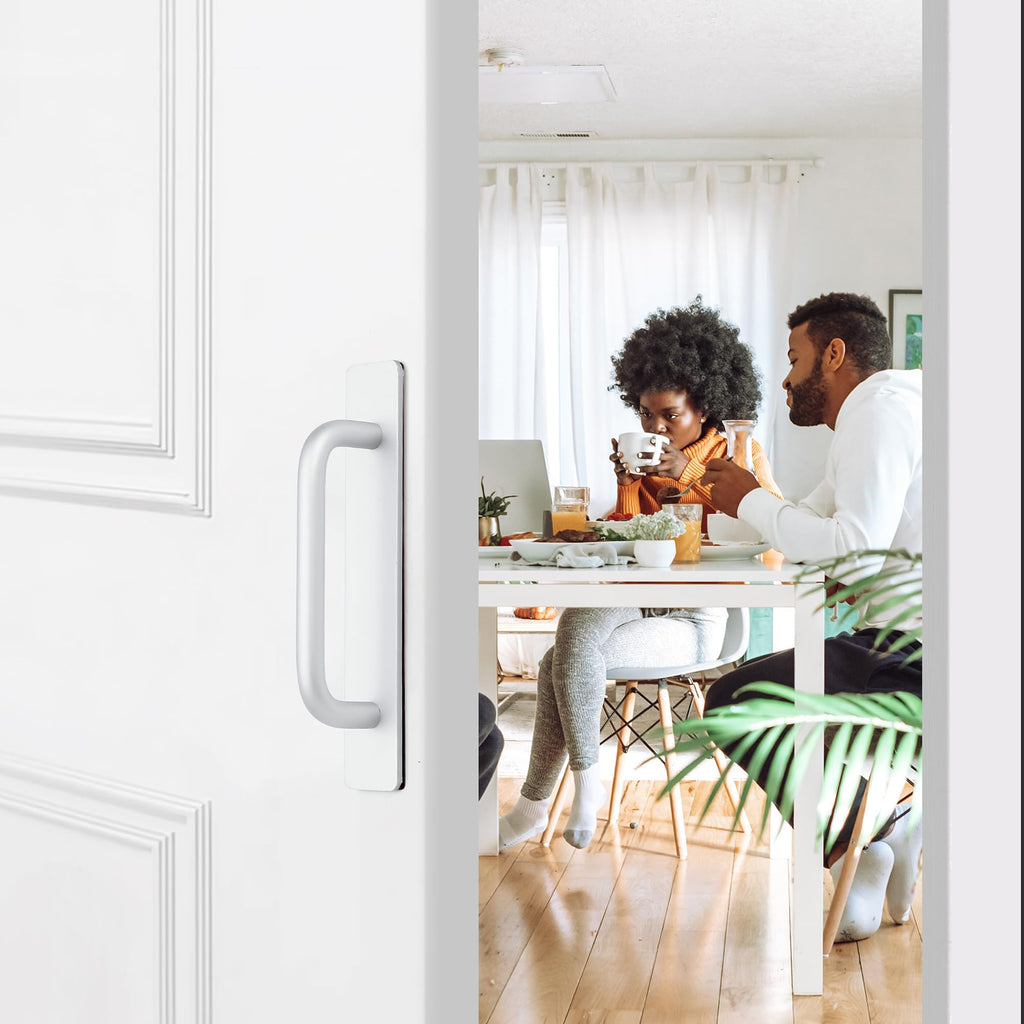2 Pack Adhesive Handles Self Stick Instant Cabinet Handles 5.83", Silver
