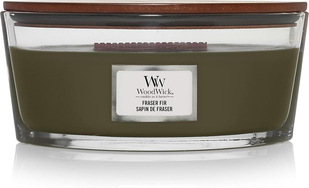 Ellipse Scented Candle, Frasier Fir, 16oz | Up to 50 Hours Burn Time & Medium Hourglass Candle, Evening Bonfire