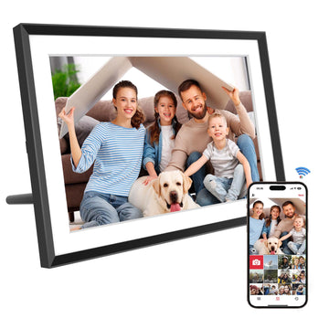 Frameo Digital Picture Frame 10.1 Inch, 32GB WiFi-Enabled, 1280x800 HD IPS Touch Screen, Auto-Rotate Wall Mount