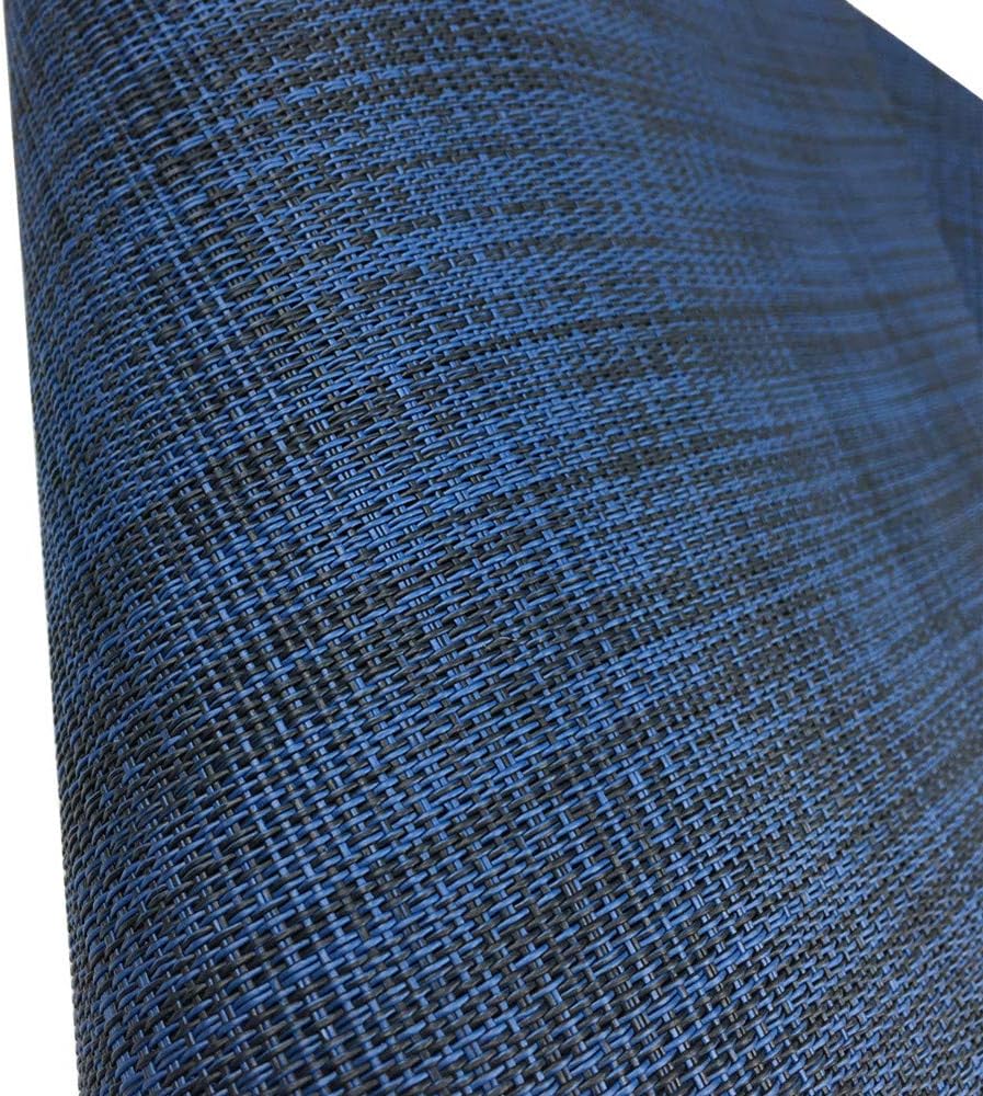 Wedge Placemats, Round Table Placemats, Navy Blue - Set of 7