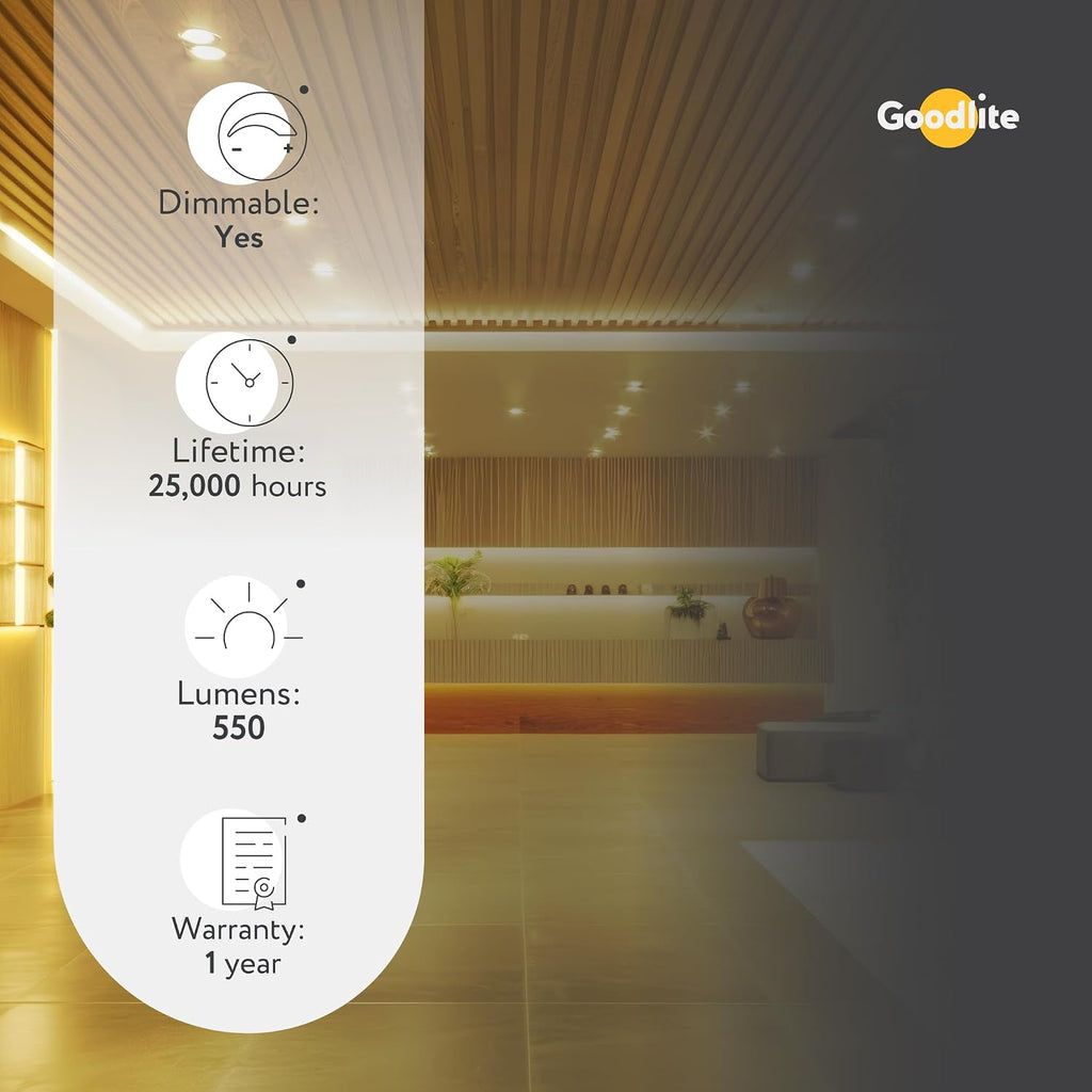 Led 6W (50W Equivalent) 530 lm BR20 Recessed Light Bulbdimmable Warm White Flood Light