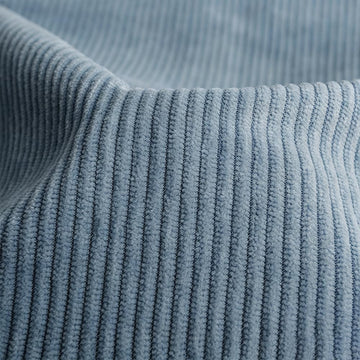 Dusty Blue Corduroy Fabric by The Yard, 59" Wide Upholstery Fabric 3 Yards