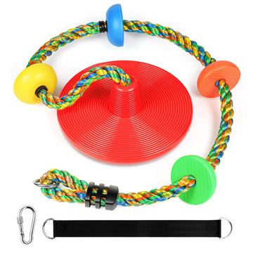 Rope Swing for Tree Climbing Rope for Kids Tree Swing for Kids Swing-Red