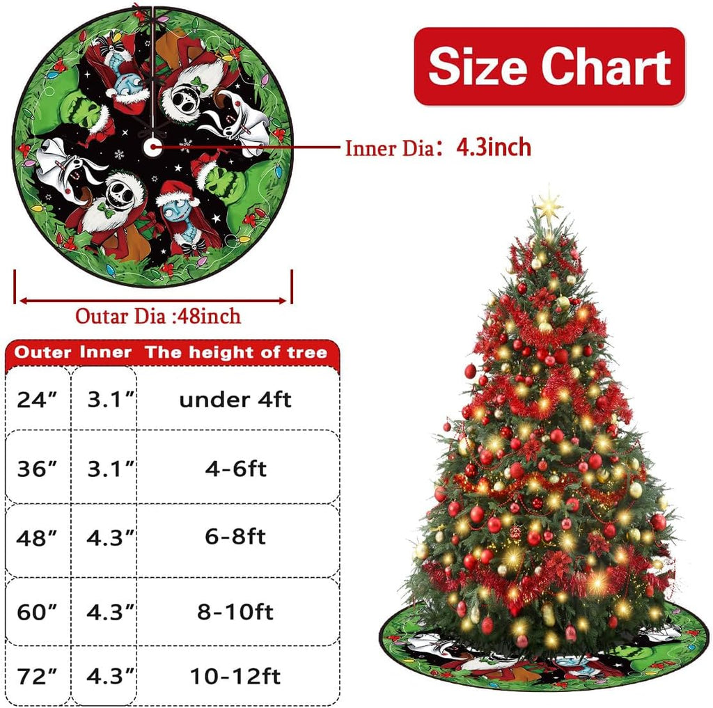 Christmas Tree Skirt 48 Inch New Year Xmas Decorations