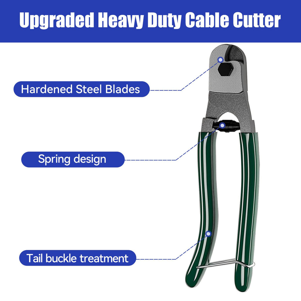 1/8 Stainless Steel Cable, Cable Railing for Stainless Steel Cable, 7x7 Strands Construction with Cutter for Cable