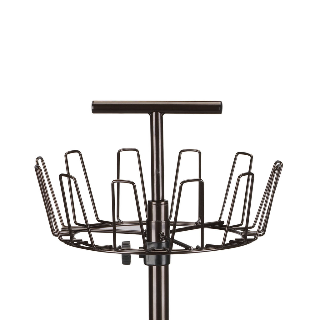 2139-1 Metal Four-Tier Adjustable Revolving Shoe Rack | Holds up to 24 Pairs of Shoes | Antique Bronze Finish