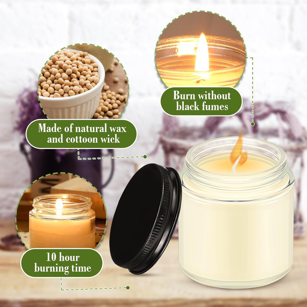 36 Pcs Bulk Candle Mini Mason Jar Candle, Freesia, Gardenia, Lavender