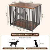 31.5 Inch Dog Crate Furniture, Modern Side End Table Style Dog Cage, Heavy Duty Dog Kennel for Medium Dogs up to 45 lb