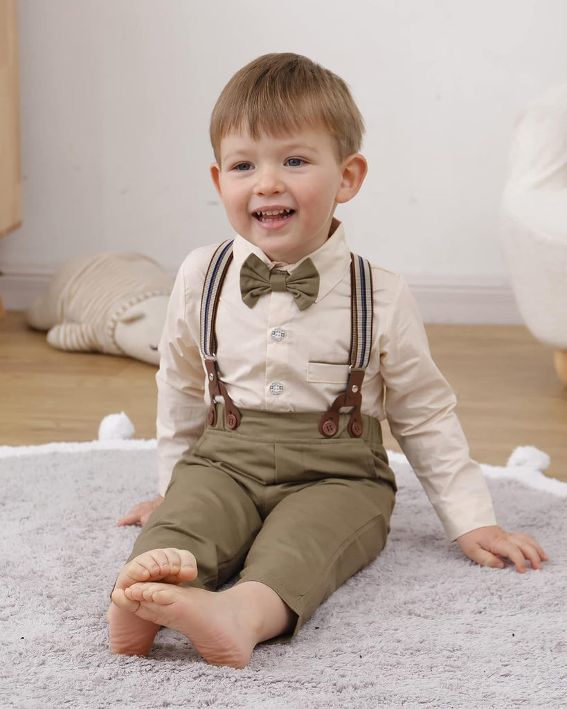Toddler Baby Boy Suit Clothes Formal Wedding Dress Outfits