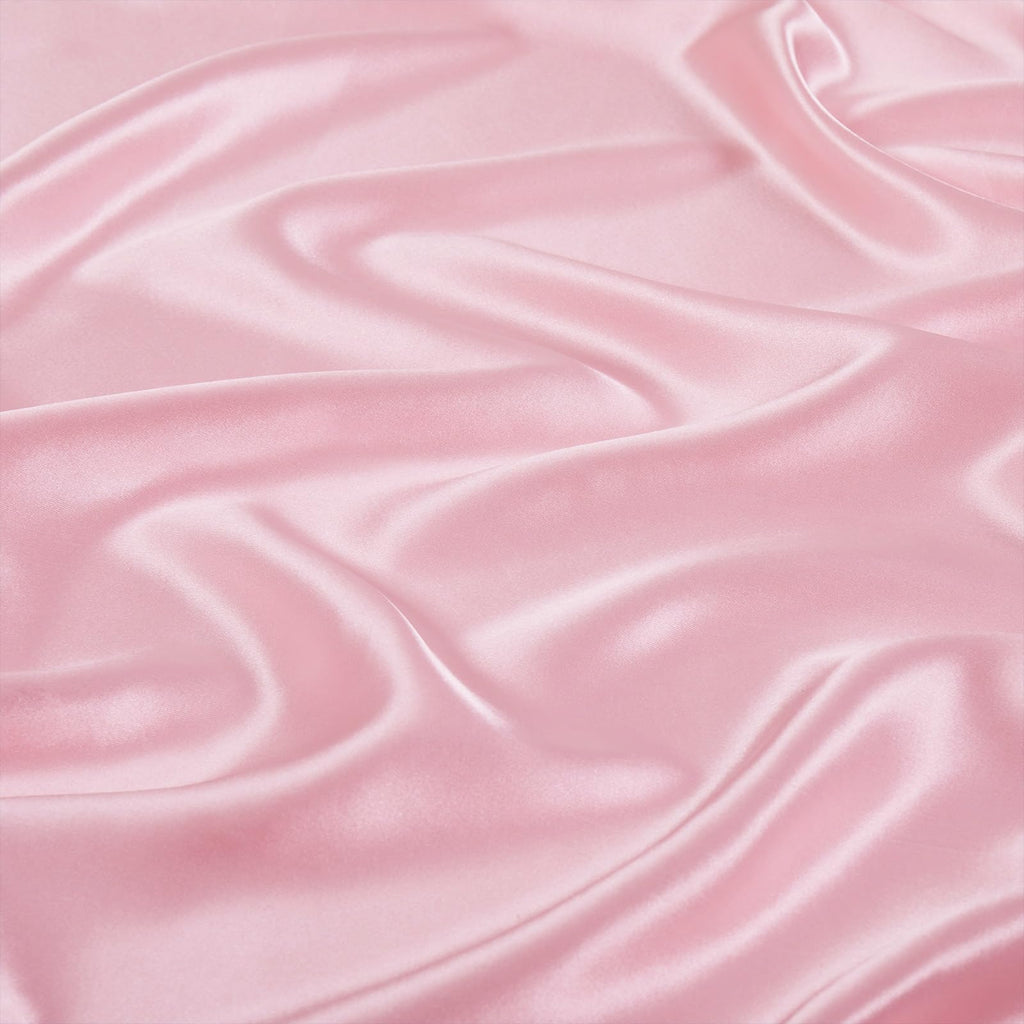 Pink Silk-Like Satin Fabric by The Yard, 1 Yard, 55 Inch Wide