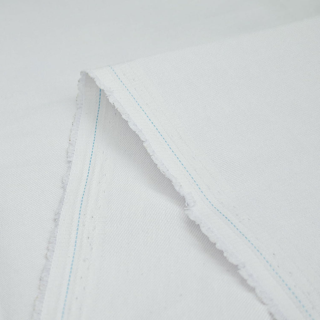5 Yard 8 oz White Denim Fabric for Sewing (60''x180'')