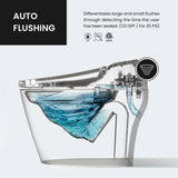 STYLEMENT TCB-8100B Smart Toilet for bathrooms, Elongated One Piece Toilet, 1.12 GPF, Auto Dual Flush