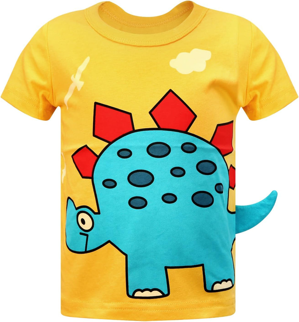 Toddler Boys Shirts Short-Sleeve Little Kids t Shirts Boys' Tops, Tees & Shirts Graphic TEE Age for Pack