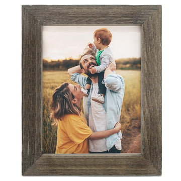 11x14 Rustic Picture Frame, Farmhouse Wood Frames, Weathered Grey