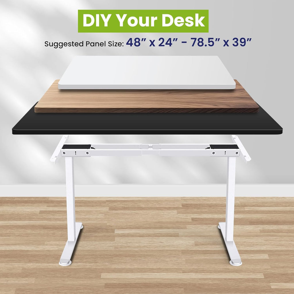 Dual Motor Electric Standing Desk Frame, Heavy Duty Dual-Beam Frame | Heavy-Duty Dual-Beam Frame Desk Legs, Fits Up