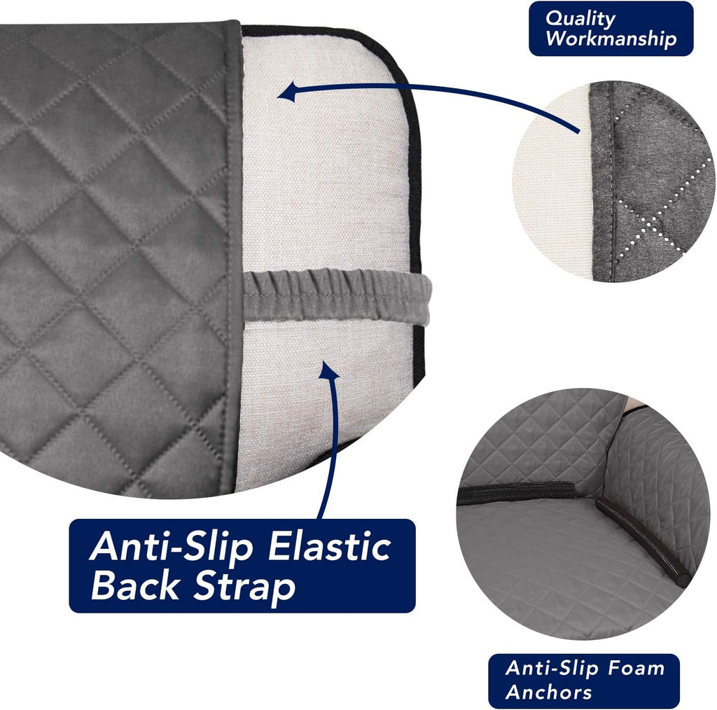 Reversible Quilted Couch Covers for Dogs Oversized Sofa Cover 78"