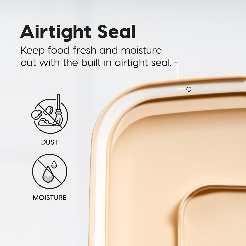 USA Dog Food Storage Container, Up to 13 lbs, Almond, Made in USA