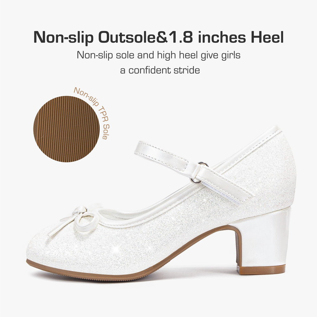 Girls White Dress Shoes Heels for Girls | Casa Home Living
