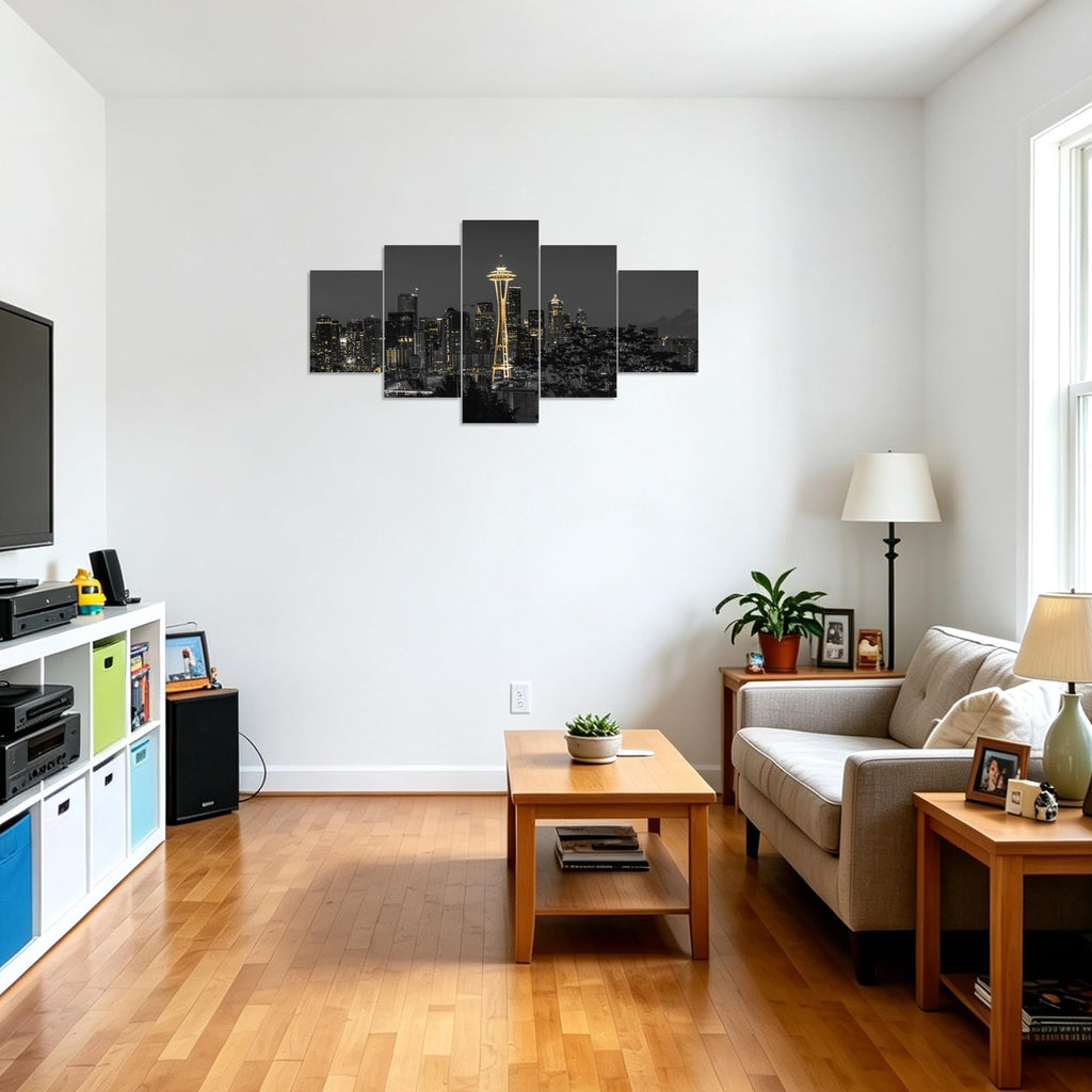 Seattle Skyline Wall Space Needle Picture Washington City