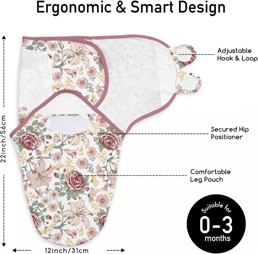 Swaddles for Newborns, Adjustable & Easy Fastener