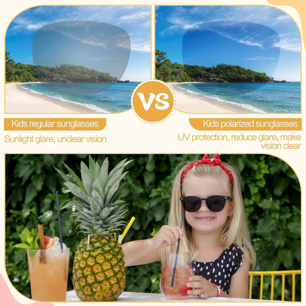1/2/4/8/12/24pcs Kids Polarized Sunglasses, UV Protection Glasses Shades