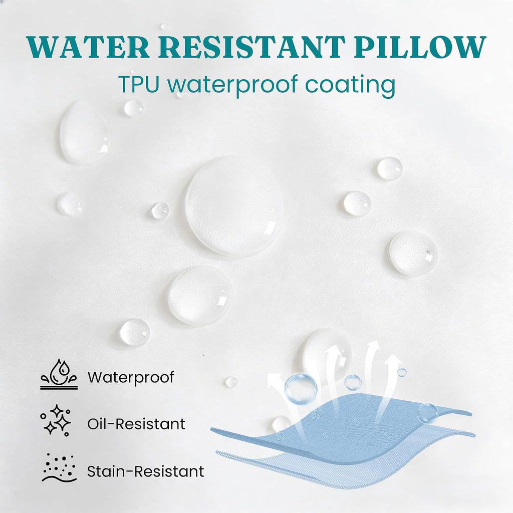 18 x 18 Outdoor Pillow Inserts () - Square Waterproof Throw Pillow - Decorative Throw Pillows Insert - Set of 2